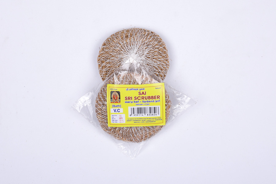 Sai Sri Vettiver + Coir Scrubber