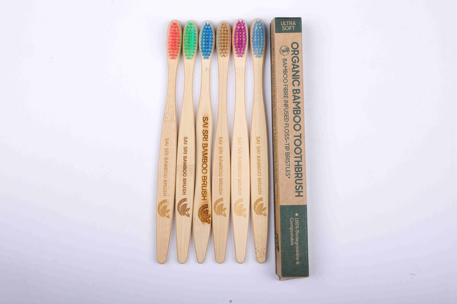 Sai Sri Bamboo Toothbrush Combo